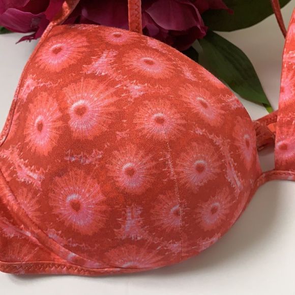 La Perla pink print swimsuit top size 32B - Picture 2 of 5